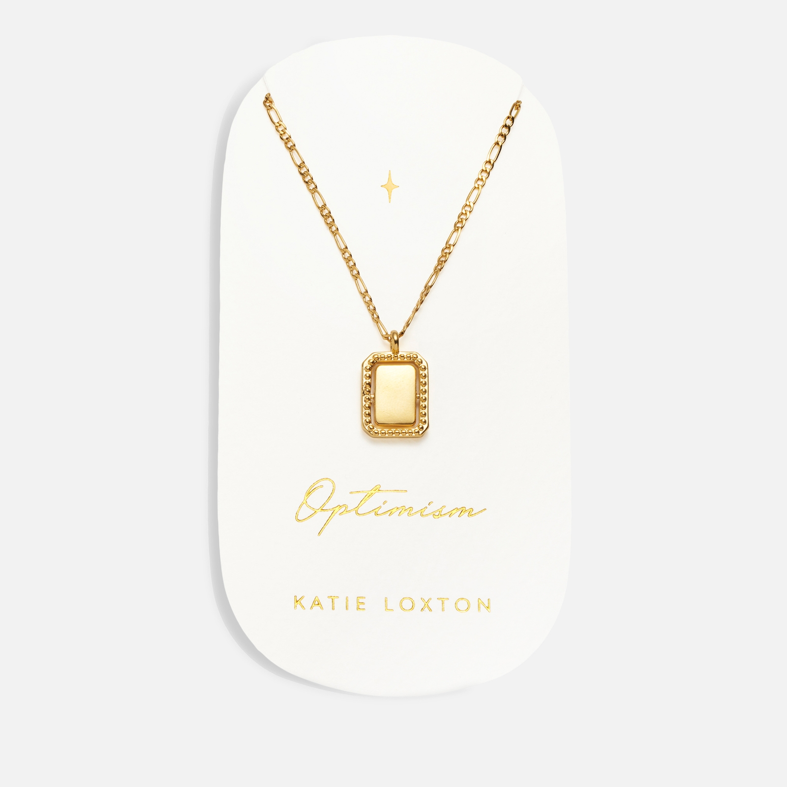 Katie Loxton Optimism Spinning Amulet 18-Karat Gold-Plated Necklace von Katie Loxton