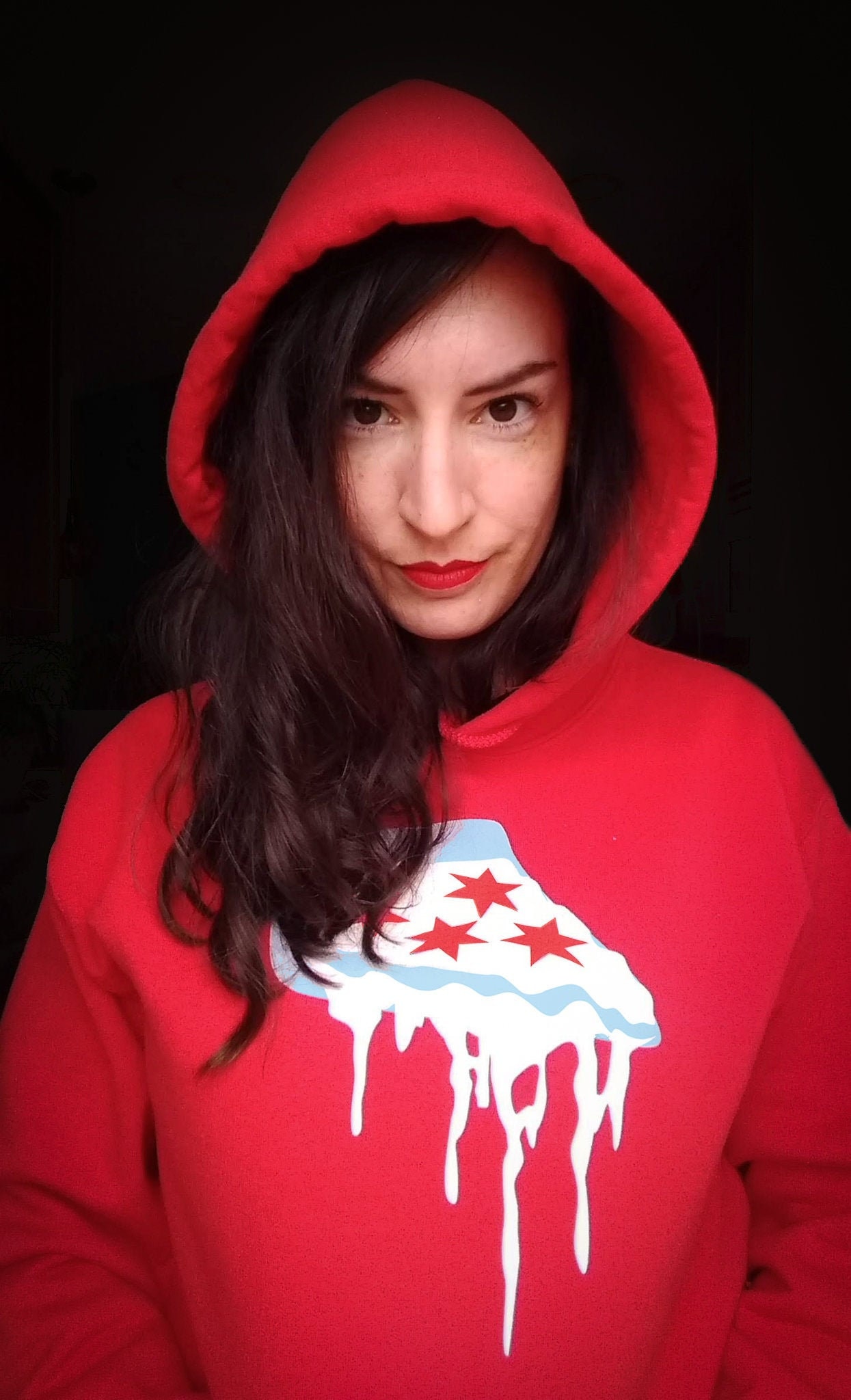 Deep Dish Chicago Hoodie/Pizza Sweatshirt Deep Dish Chicago Hoodie/Pizza Sweatshirt von KatieWalshArt
