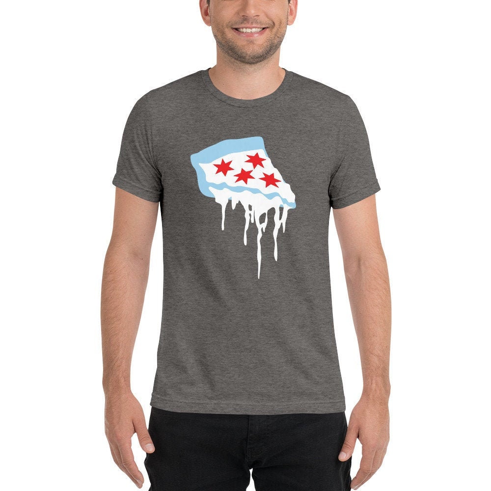 Deep Dish Chicago T-Shirt/Die Flagge Als Pizza Deep Dish Chicago T-Shirt/Die Flagge Als Pizza von KatieWalshArt