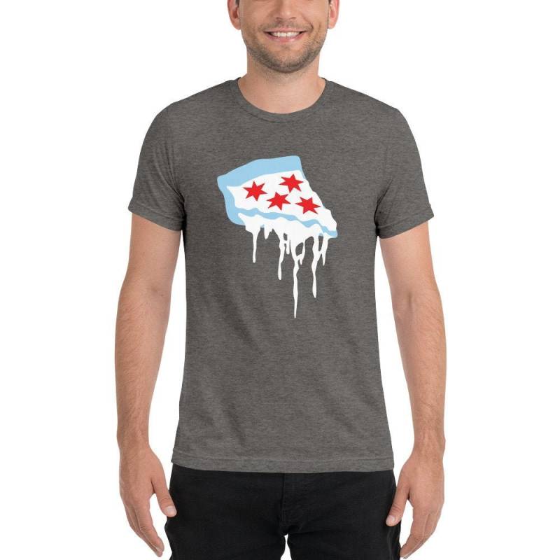 Deep Dish Chicago T-Shirt/Die Flagge Als Pizza Deep Dish Chicago T-Shirt/Die Flagge Als Pizza von KatieWalshArt