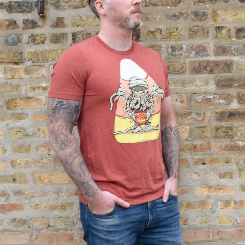 Mummy Cthulhu/T-Shirt Im Vintage-stil Halloween-Shirt Mummy Cthulhu/T-Shirt Im Vintage-stil Halloween-Shirt von KatieWalshArt