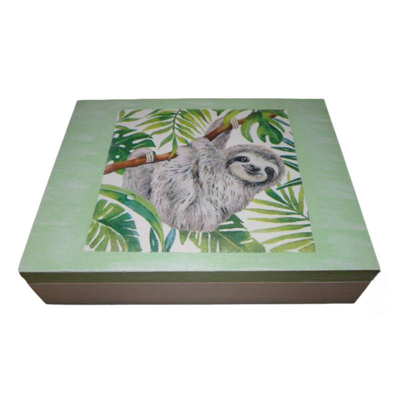 Schmuckbox Sortierbox Faultier Aus Holz von KatisCreativWelt