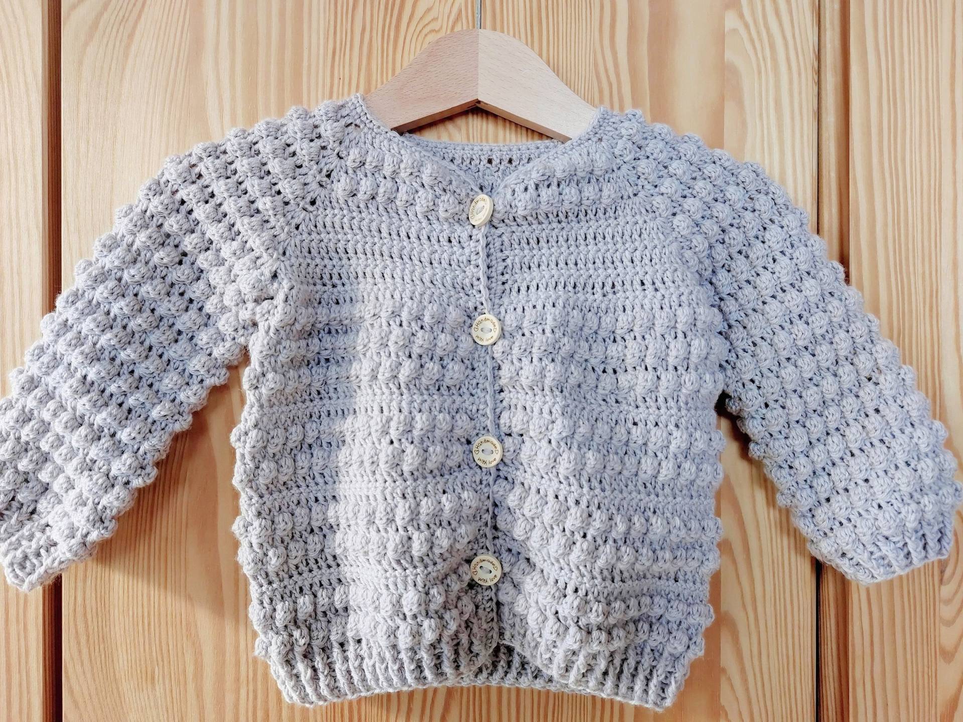 Babyjacke "Sweat Heart", Gehäkelt, Gr. 68/74 Babyjacke "Sweat Heart", Gehäkelt, Gr. 68/74 von KatjAmigurumi