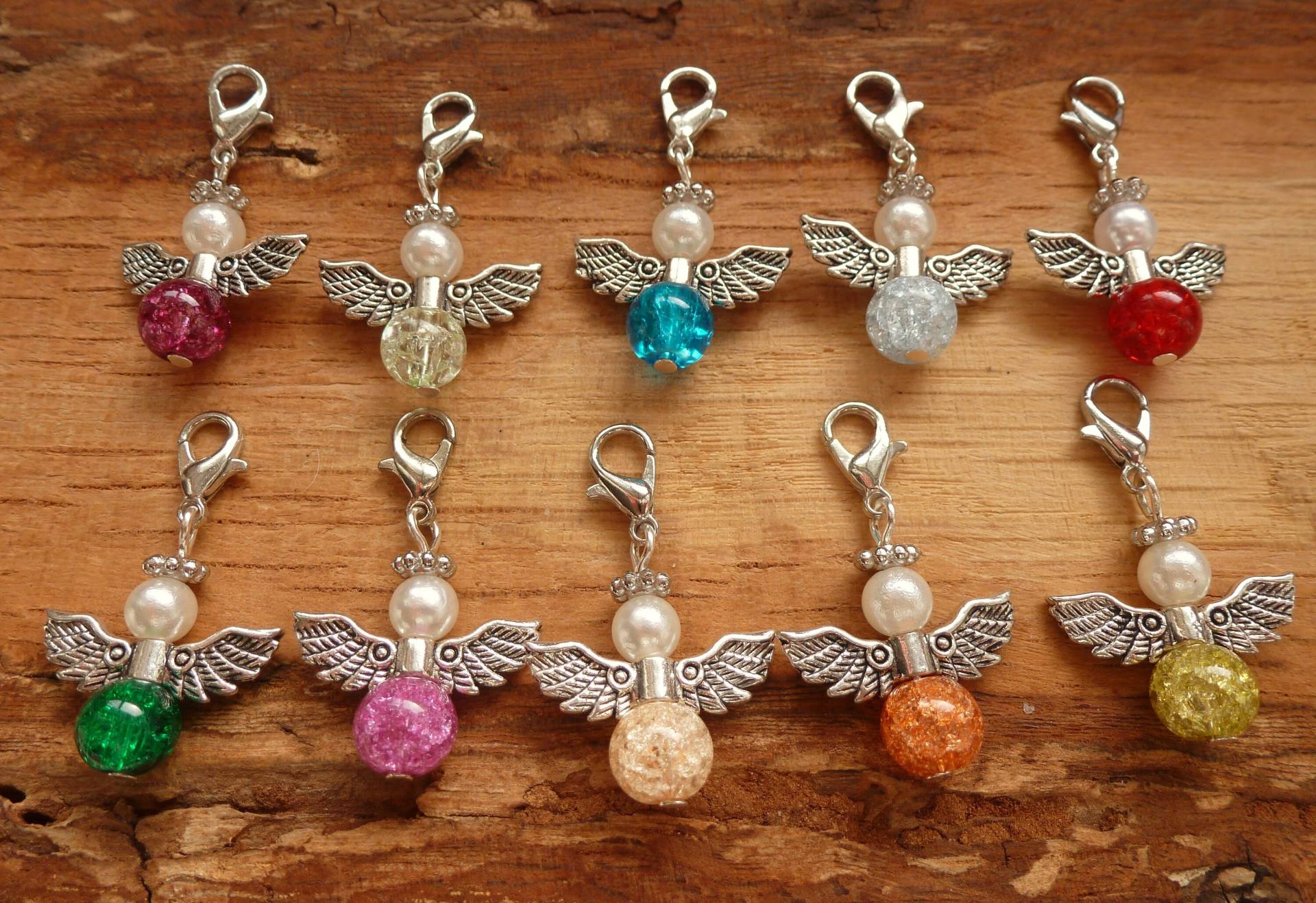 Schutzengel 10 Stück, Anhänger, Glücksbringer, Engel, Geschenkanhänger, Gastgeschenk, Hochzeit, Geschenk Abschied Kollegen Oder Schulklasse von KatjasRosenwerkstatt
