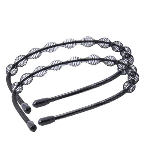 2Pcs Haar Hoop Hohe Elastizität Anti-deform Anti-Rutsch Kopfbedeckung Nicht Fallen Welle Geformt Gesicht Waschen Hoop Haar Band Hause Versorgung Männer von Katolang