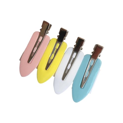 4Pcs Haar Clips Helle Farbe Nahtlos Ultraleicht Rutschfest Einfach zu tragen Dekorative Acryl Frauen Haar Barrette Pony Clips von Katolang