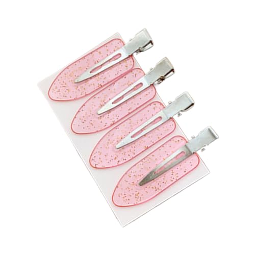 4Pcs Haar Clips Helle Farbe Nahtlos Ultraleicht Rutschfest Einfach zu tragen Dekorative Acryl Frauen Haar Barrette Pony Clips von Katolang