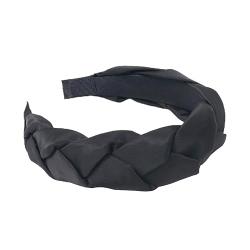 Frauen Stirnband Einfarbig Elastische Anti-Rutsch Elegante Braid Fix Haar Stabil Stabil Weich Touch Haar Hoop Kopf Zubehör Frauen von Katolang