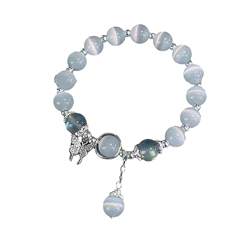 Katolang Frauen Armband Imitation Opal Schmetterling Anhänger Glatt Elastisches Band Regular Fit Lady Geburtstagsgeschenk Exquisites Leichtes Handgelenk Katolang Frauen Armband Imitation Opal Schmetterling Anhänger Glatt Elastisches Band Regular Fit Lady Geburtstagsgeschenk Exquisites Leichtes Handgelenk von Katolang