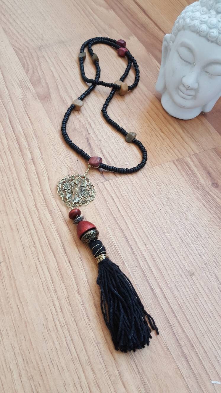 Kette Im Mala-stiel, Mala Necklace Von Katrin Ostwood Upcycling, Handgefertigt, Unikat Kette Im Mala-stiel, Mala Necklace Von Katrin Ostwood Upcycling, Handgefertigt, Unikat von KatrinOstwood