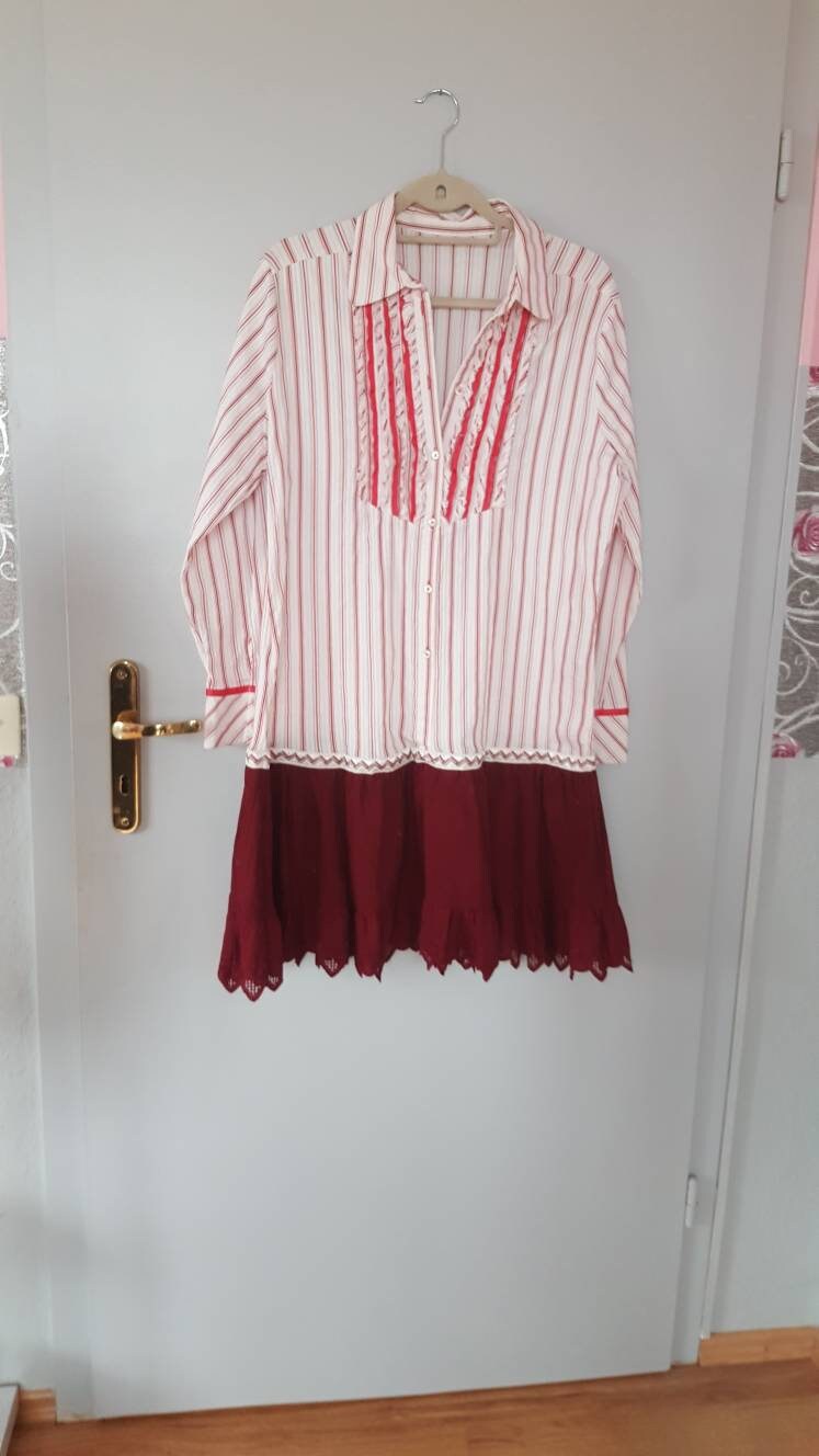 Kleid Im Lagenluck Upcycelt Mit Spitze Gr. 38 Kleid Im Lagenluck Upcycelt Mit Spitze Gr. 38 von KatrinOstwood