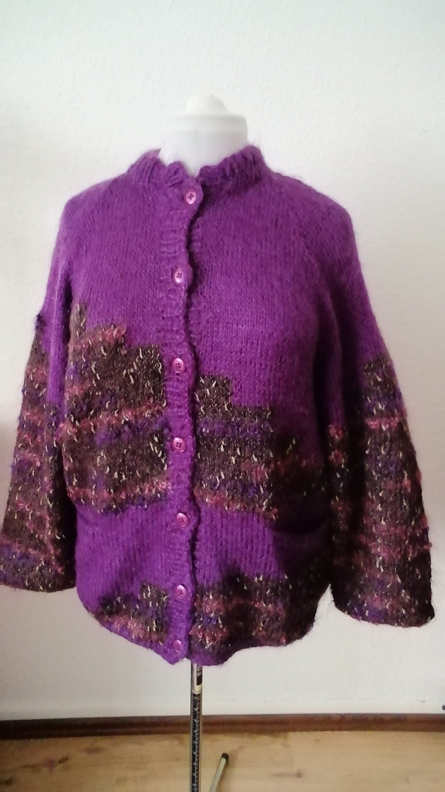 Handgestrickte Mohain-Jacke Handgestrickte Mohain-Jacke von Katrinmode
