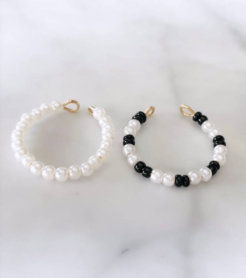 Perlenring Set von KatsJewellery1