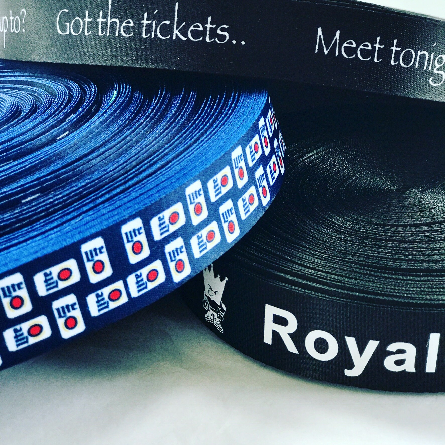 Personalisiertes Bedrucktes Grosgrainband, Vollfarbiges Leistenband, Waschbare Permanente Tinte, Benutzerdefiniertes Bedrucktes Band Personalisiertes Bedrucktes Grosgrainband, Vollfarbiges Leistenband, Waschbare Permanente Tinte, Benutzerdefiniertes Bedrucktes Band von KatsSideKicks