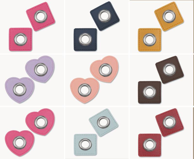 2Er Ösenpatches Verschiedene Formen & Farben, Ösen Patches | 10 Mm 2Er Ösenpatches Verschiedene Formen & Farben, Ösen Patches | 10 Mm von KatschinkaDesign