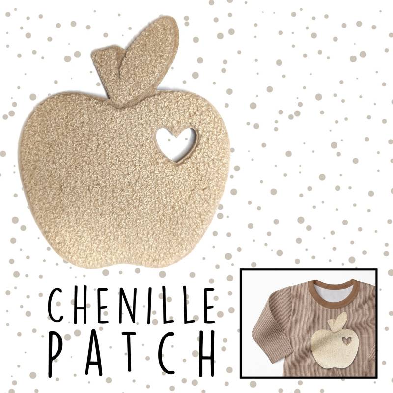 Bügelbild Chenille Patch Apple Xl Bügelbild Chenille Patch Apple Xl von KatschinkaDesign