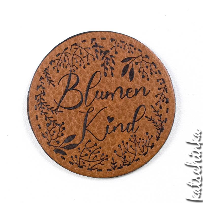 Kunstleder Label - Blumenkind | 1 Stück, Handmade, Etiketten, Kunstleder-Labels, Kleidungsetiketten Kunstleder Label - Blumenkind | 1 Stück, Handmade, Etiketten, Kunstleder-Labels, Kleidungsetiketten von KatschinkaDesign