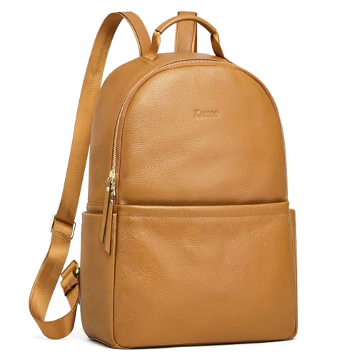 Kattee Echtleder-Rucksack-Geldbörse für Damen Anti-Diebstahl-Rucksack Weiche Arbeit lässiger Tagesrucksack Mode von Kattee