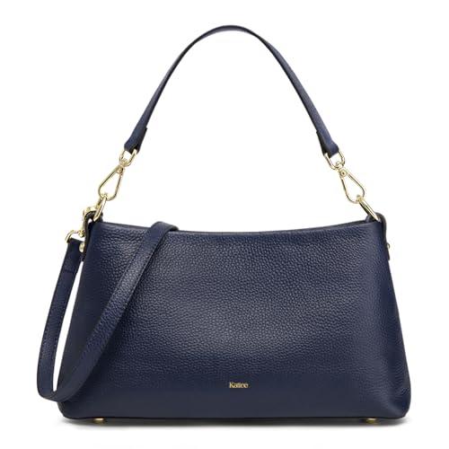 Kattee Leder-Umhängetaschen für Damen Trendige Geldbörsen und Handtaschen Weiche Schultertasche mit Verstellbaren Trägern von Kattee