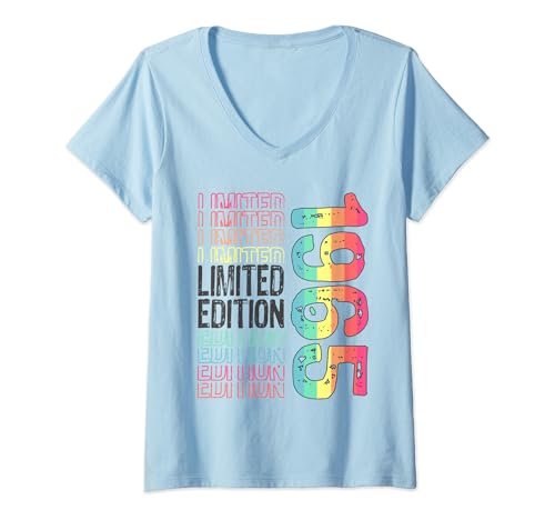Damen Limited Edition Vintage Retro Geburtsjahr 1965 T-Shirt mit V-Ausschnitt Damen Limited Edition Vintage Retro Geburtsjahr 1965 T-Shirt mit V-Ausschnitt von Kattos - Happy Birthday 1965