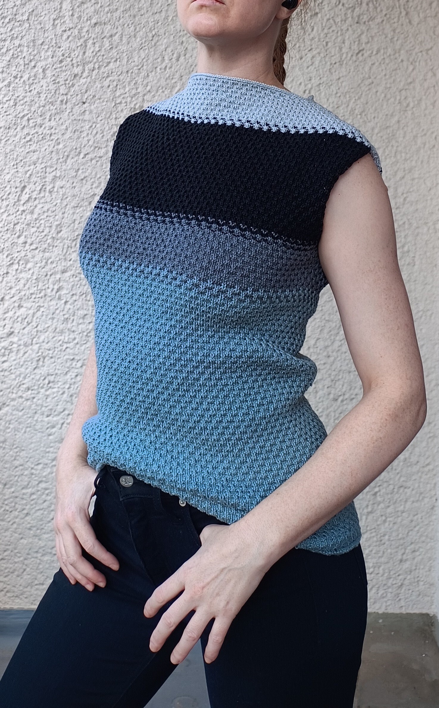 Top Aus Baumwolle. Handgestrickt. Einzelstück Top Aus Baumwolle. Handgestrickt. Einzelstück von KattyGus