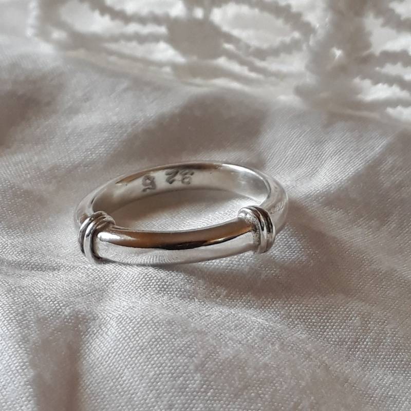 sterling Silber Bandring Für Männer Einzigartiges Verziertes Design von Kattyoosh