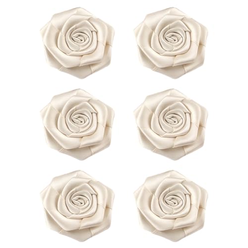 6pcs Frauen Blume Brosche, Blumen Brosche Kamelie Blume Brosche Pins Hochzeit Abzeichen Blume Brosche Kamelie Brosche Anstecknadel Brust Pin Kleidung Broschen für Mädchen Party Hochzeit von Katutude