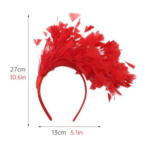 Feder Stirnband 3 Stück 1920er Jahre Feder Stirnband Damen Feder Fascinator Flapper Stirnband 1920er Jahre Vintage Kopfbedeckung 20er Jahre Haar Accessoires für Cocktail Hochzeitsfeier von Katutude
