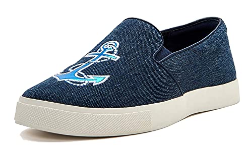 Katy Perry Damen The Kerry Slip On Sneaker, Anker/Denim, 41 EU Katy Perry Damen The Kerry Slip On Sneaker, Anker/Denim, 41 EU von Katy Perry