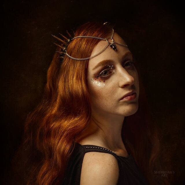 Distel Tiara Spike Stirnband Mit Kettenschleier Gesicht Schmuck von KatzLittleFactory