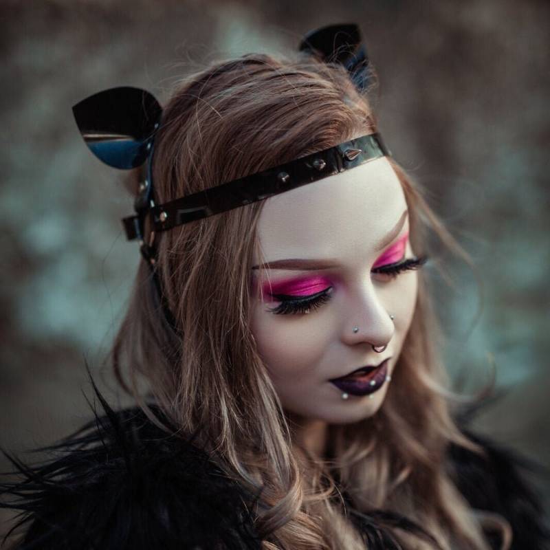 Kitty - Kopfschmuck Schwarz von KatzLittleFactory