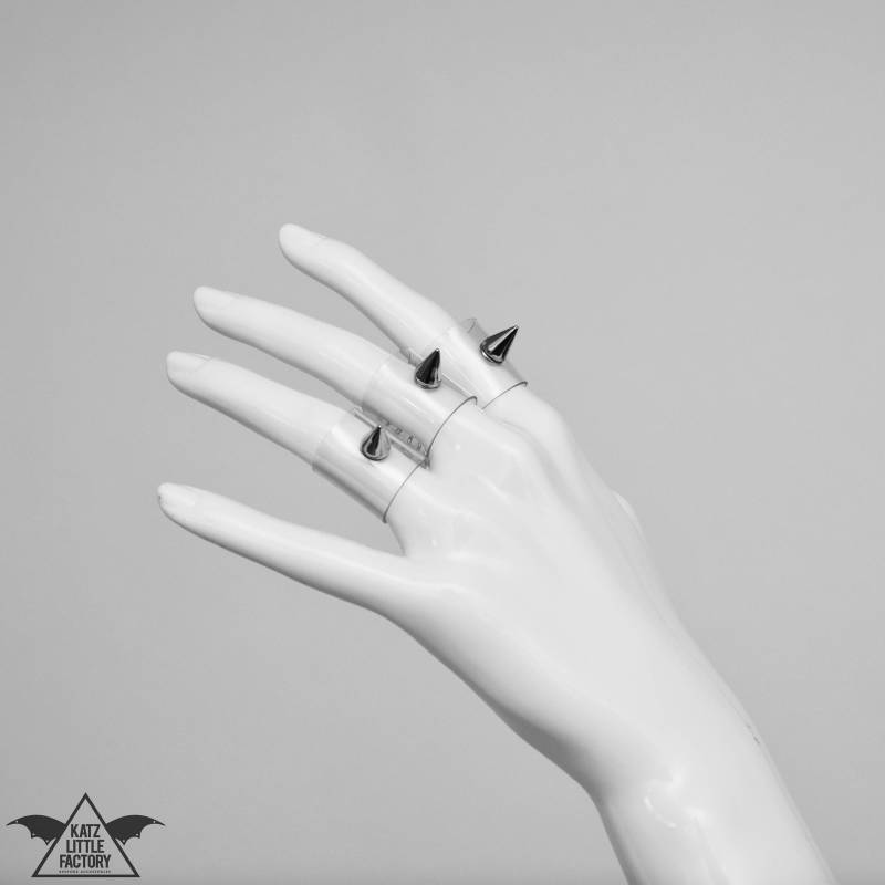 Spike - Star Dusters Clear Ringe Set Von Drei von KatzLittleFactory
