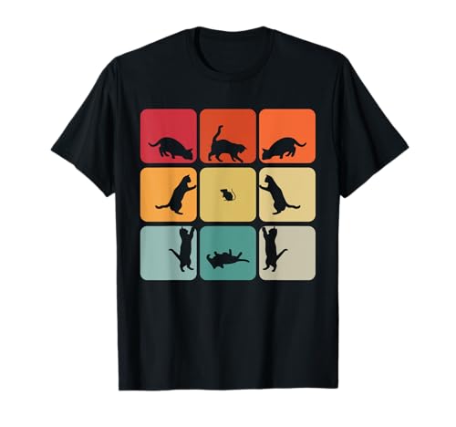 Katze Designer Designs | Süße Retro Vintage Katze mit Maus T-Shirt für Katzenliebhaber, Unisex Erwachsene und Kinder Katze Designer Designs | Süße Retro Vintage Katze mit Maus T-Shirt für Katzenliebhaber, Unisex Erwachsene und Kinder von Katze Designer Designs