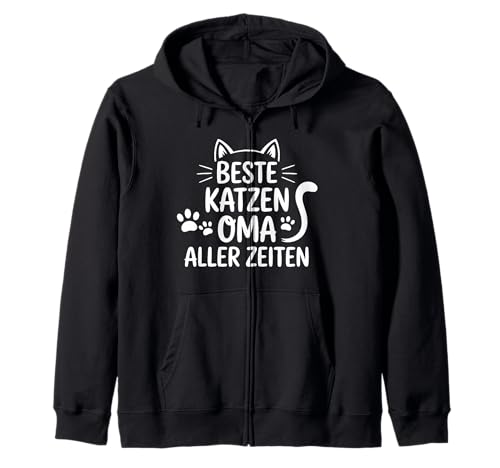 Beste Katzen Oma Aller Zeiten Mama Katzenliebhaber Kapuzenjacke von Katze Katzenliebhaber