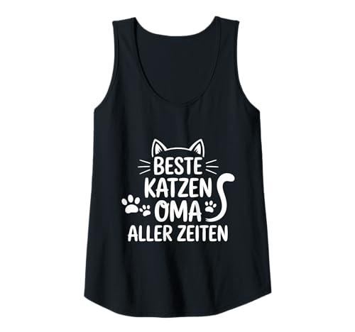 Damen Beste Katzen Oma Aller Zeiten Mama Katzenliebhaber Tank Top von Katze Katzenliebhaber