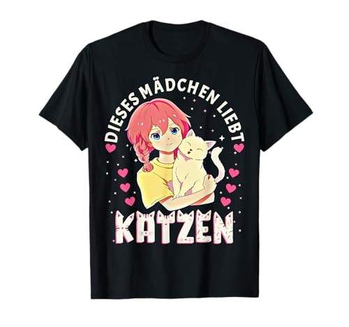 Dieses Mädchen liebt Katzen. Kätzchen Katzen Dame Katze T-Shirt Dieses Mädchen liebt Katzen. Kätzchen Katzen Dame Katze T-Shirt von Katze Mädchen Damen Süße Katzen Mama Kätzchen