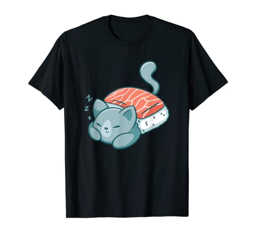 Sushi Katze Baby Kawaii Niedlicher japanischer Comic Style T-Shirt Sushi Katze Baby Kawaii Niedlicher japanischer Comic Style T-Shirt von Katze Sushi Katzenmama Geschenk