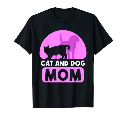 Katze Und Hund Mama Liebhaber Katzen Hunde Mutter Mami T-Shirt Katze Und Hund Mama Liebhaber Katzen Hunde Mutter Mami T-Shirt von Katze Und Hund Sprüche Süß Haustier Tier Muttertag