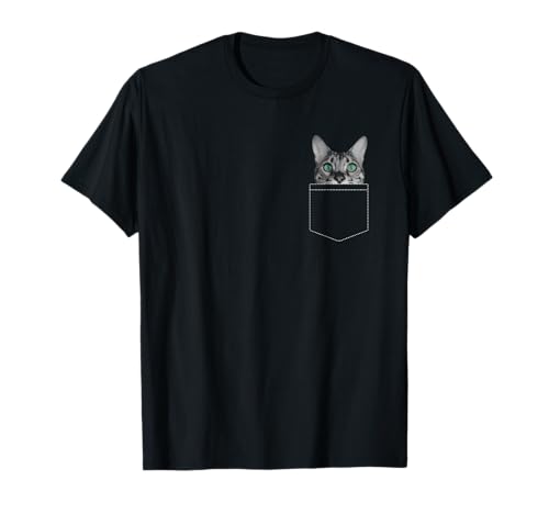 Hauskatze in der Tasche für Kätzchenliebhaber Tiger Katzen T-Shirt Hauskatze in der Tasche für Kätzchenliebhaber Tiger Katzen T-Shirt von Katze in der Tasche