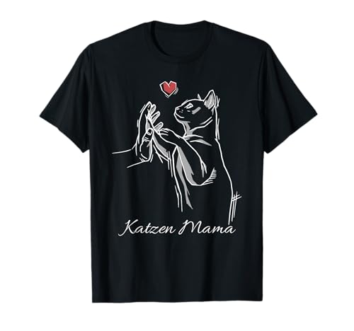 Liebe Katze Mama Katzenliebhaber Geschenk Weihnachten Damen T-Shirt Liebe Katze Mama Katzenliebhaber Geschenk Weihnachten Damen T-Shirt von Katzemama Liebe Geschenk Katzenliebhaber High Five