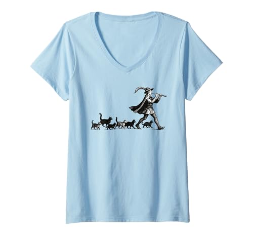 Damen Katze Katzenliebhaber Geschenkidee Katzen-Geschichte Katzen T-Shirt mit V-Ausschnitt Damen Katze Katzenliebhaber Geschenkidee Katzen-Geschichte Katzen T-Shirt mit V-Ausschnitt von Katzen Haustiere Zubehör Geschenke Shirts