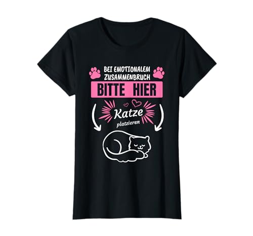 Damen Bei Emotionalem Zusammenbruch Katze | Katzen Damen T-Shirt Damen Bei Emotionalem Zusammenbruch Katze | Katzen Damen T-Shirt von Katzen Katzenliebhaber Katzenmama Geschenk