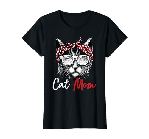 Cat Mom Katzenmama Katzenmotiv Geschenk Damen T-Shirt Cat Mom Katzenmama Katzenmotiv Geschenk Damen T-Shirt von Katzen Katzenmama Katzen Mama Katzenmotiv Kostüm