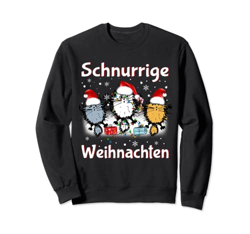 Weihnachtsoutfit Damen Herren Weihnachten Katze Katzen Sweatshirt Weihnachtsoutfit Damen Herren Weihnachten Katze Katzen Sweatshirt von Katzen Weihnachtspullover & Weihnachtsoutfits