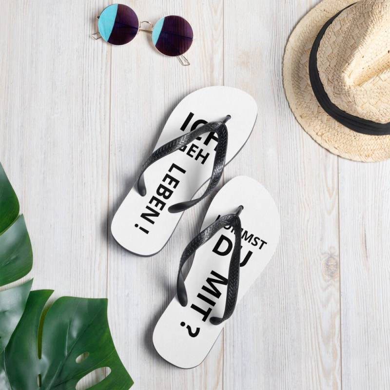 Flip-Flops - Ich Geh Leben Kommst Du Mit ? von KaufIchDesigns