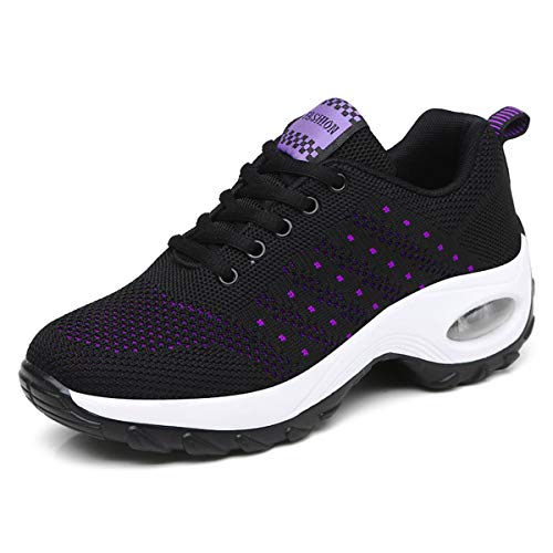 Kauson Damen Spitze Größe Sneakers Schaukelschuhe Mesh Erhöhung Schuhe Weiche Bottom Rocking Schuhe Turnschuhe Freizeitschuhe Damenschuhe Sport Schuhe 35-42 Outdoor Walking Schuhe Hoher Absatz von Kauson