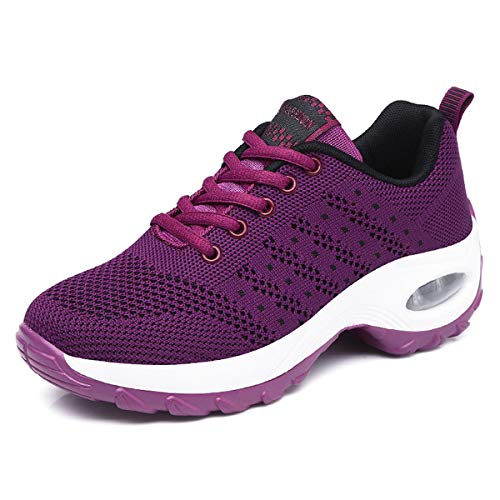 Kauson Damen Spitze Größe Sneakers Schaukelschuhe Mesh Erhöhung Schuhe Weiche Bottom Rocking Schuhe Turnschuhe Freizeitschuhe Damenschuhe Sport Schuhe 35-42 Outdoor Walking Schuhe Hoher Absatz von Kauson