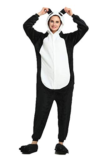 Kauson Unisex Einhorn Pyjamas Onesie Karton Animal Cosplay Fasching Kostüm Warm Gefüttert Body Overall Tier Nachtwäsche Kigurumi Karneval Halloween Weihnachten Xmas Pyjamas Sleepwear von Kauson