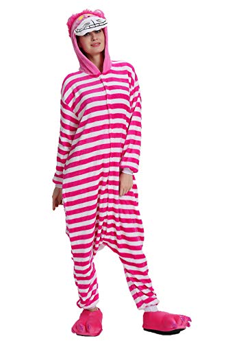 Kauson Unisex Einhorn Pyjamas Onesie Karton Animal Cosplay Fasching Kostüm Warm Gefüttert Body Overall Tier Nachtwäsche Kigurumi Karneval Halloween Weihnachten Xmas Pyjamas Sleepwear von Kauson