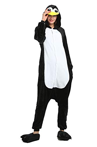 Kauson Unisex Kaninchen Pyjamas Onesie Karton Animal Cosplay Fasching Kostüm Warm Gefüttert Body Overall Tier Nachtwäsche Kigurumi Karneval Halloween Weihnachten Xmas Pyjamas Sleepwear von Kauson